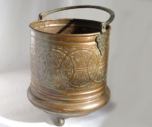 Antiker kupferkessel cachepot - antiker,