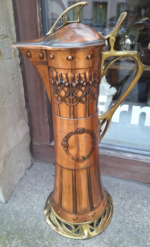 Weinkanne jugendstil - weinkanne,