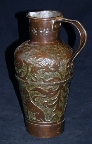 Barock kupfer kanne wappen - kupfer,