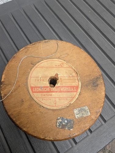 Antiker leonischer draht spule - antiker,