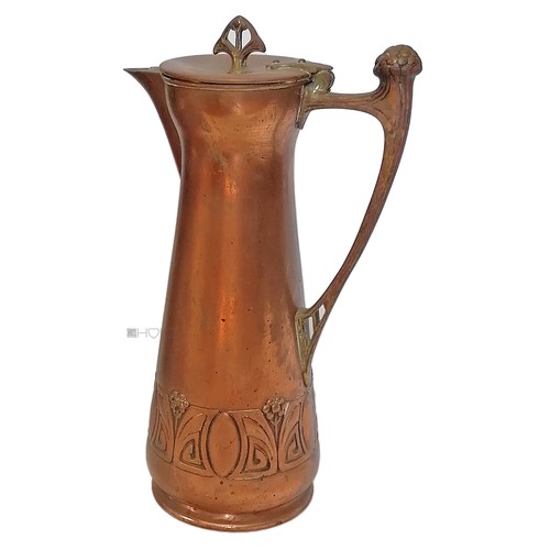Jugendstil kanne kupfer - jugendstil,