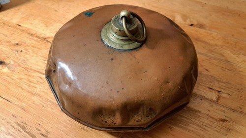 Alte kupfer wärmflasche - kupfer,