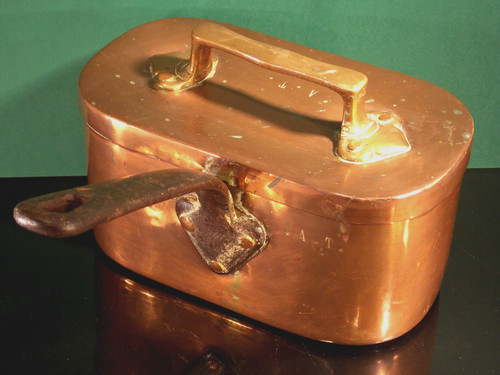 Antik kupfer schmor koch topf - kupfer,