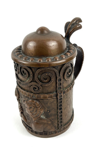 Kupfer deckel krug - kupfer,