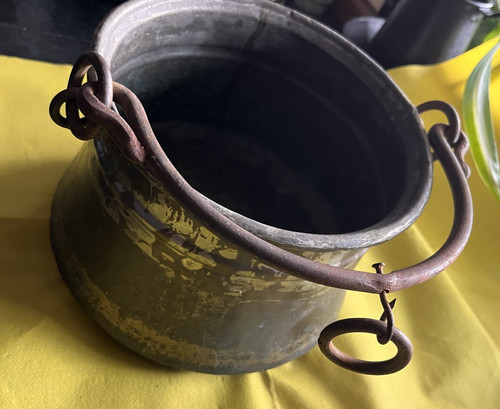 Kupfer kessel topf alt - topf, antik