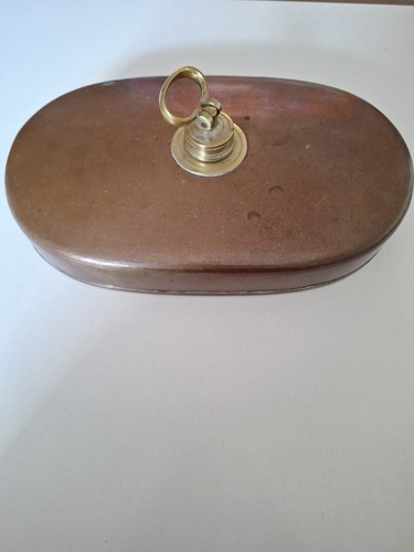 Antike wärmflasche aus kupfer - antike,