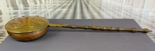 Antike wärmepfanne kupfer und - kupfer,