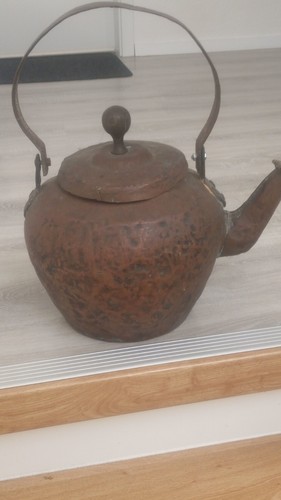 Antiker kamin kupfer - kamin, kessel