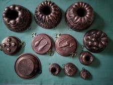  Kupferformen von 23 cm bis  7