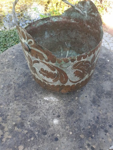 Jugendstil kupfertopf antik - antik, um
