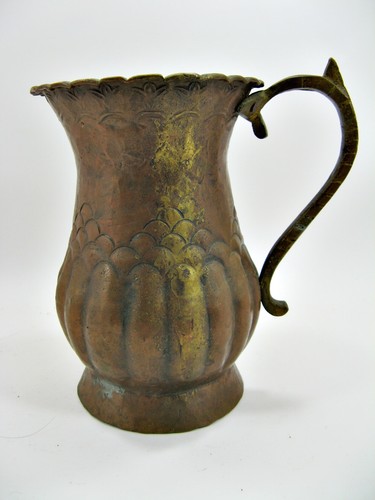 Messing verkupfert vase - messing,