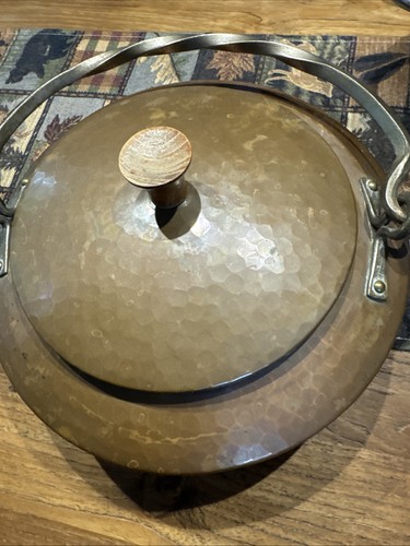Kupferkessel antik mit deckel - mit,