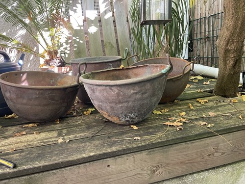 Alte kupferkessel aus - 4,