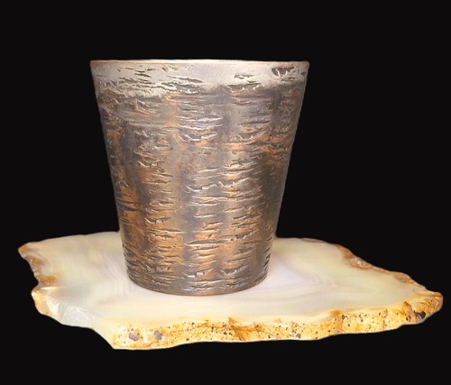 Becher kupfer zinn getrieben - kupfer,