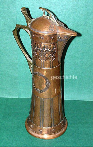 Grosse weinkanne jugendstil - weinkanne,,