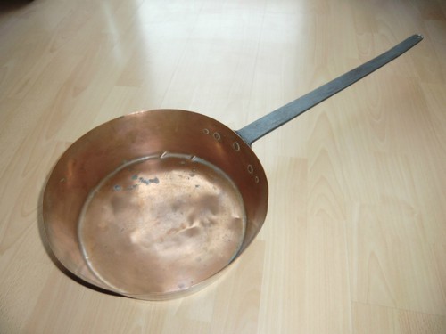 Alte große kupferpfanne - alte,