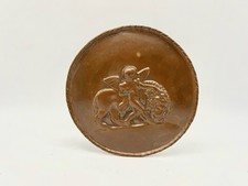 Vintage Kupfer Relief Platte